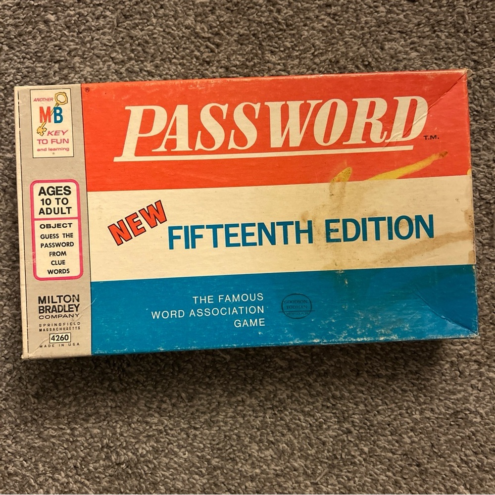 Password Fifteenth Edition Board Game